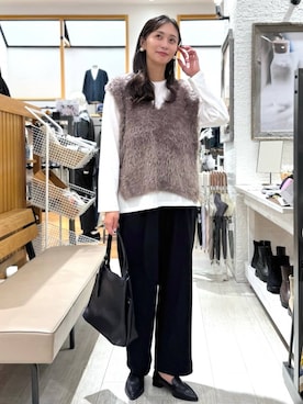 「アイテム（パンプス）」を使った、mahokurumaさん（レディース・172cm）の秋コーディネート