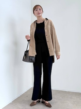 「GLOBAL WORK（グローバルワーク）のアイテム（パンツ）」を使った、mahokurumaさん（レディース・172cm）の秋コーディネート