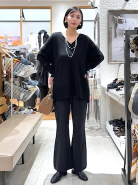 「アイテム（ボストンバッグ）」を使った、mahokurumaさん（レディース・172cm・30代）の秋コーディネート