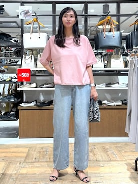 「アイテム（スウェット）」を使った、mahokurumaさん（レディース・172cm・30代）の夏コーディネート