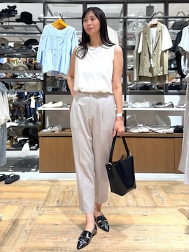 「アイテム（パンプス）」を使った、mahokurumaさん（レディース・172cm）の夏コーディネート