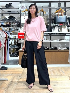 「アイテム（スウェット）」を使った、mahokurumaさん（レディース・172cm・30代）の夏コーディネート
