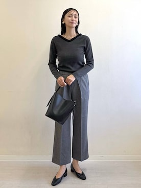 「アイテム（パンプス）」を使った、mahokurumaさん（レディース・172cm）の秋コーディネート