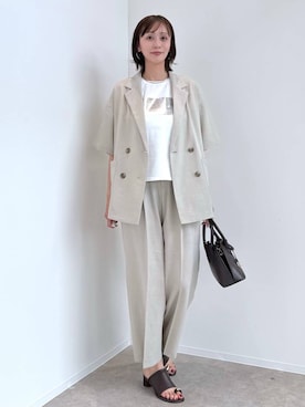 「GLOBAL WORK（グローバルワーク）のアイテム（ジャケット/アウター）」を使った、mahokurumaさん（レディース・172cm）の春コーディネート