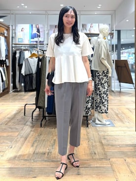 「アイテム（ショルダーバッグ）」を使った、mahokurumaさん（レディース・172cm・30代）の夏コーディネート