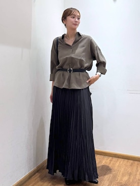 「GLOBAL WORK（グローバルワーク）のアイテム（トップス）」を使った、mahokurumaさん（レディース・172cm）の秋コーディネート