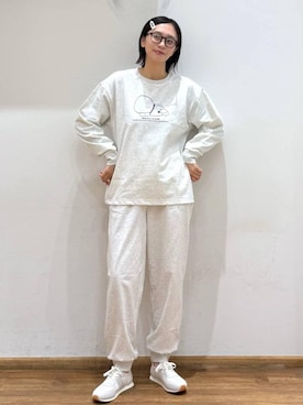 「アイテム（ヘアアクセサリー）」を使った、mahokurumaさん（レディース・172cm）の春コーディネート