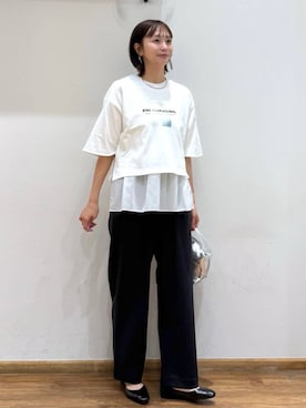 「GLOBAL WORK（グローバルワーク）のアイテム（スウェット）」を使った、mahokurumaさん（レディース・172cm）の春コーディネート