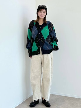 「GLOBAL WORK（グローバルワーク）のアイテム」を使った、mahokurumaさん（レディース・172cm）の秋コーディネート