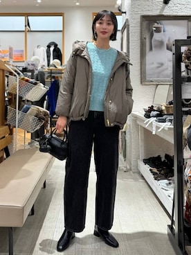 「アイテム（ネックレス）」を使った、mahokurumaさん（レディース・172cm・30代）の冬コーディネート