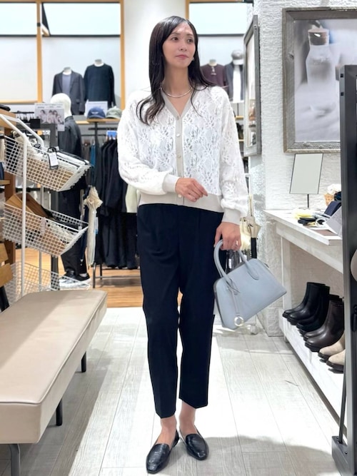 セール】フェザーレースシアーカーデ/595375（カーディガン/ボレロ