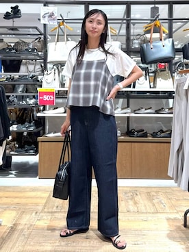 「アイテム（キャミソール）」を使った、mahokurumaさん（レディース・172cm・30代）の夏コーディネート