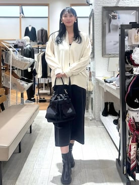 「アイテム（キャミソール）」を使った、mahokurumaさん（レディース・172cm）の秋コーディネート