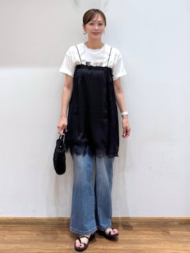 「GLOBAL WORK（グローバルワーク）のアイテム（パンツ）」を使った、mahokurumaさん（レディース・172cm）の秋コーディネート