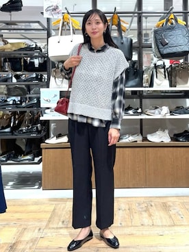 「ローファー」｜mahokurumaさん（レディース・172cm・30代）の秋コーディネート