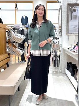 「アイテム（バレエシューズ）」を使った、mahokurumaさん（レディース・172cm・30代）の秋コーディネート