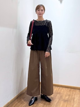 「GLOBAL WORK（グローバルワーク）のアイテム（トップス）」を使った、mahokurumaさん（レディース・172cm）の秋コーディネート