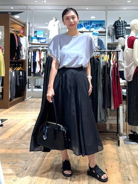 「アイテム（アクセサリー）」を使った、mahokurumaさん（レディース・172cm）の夏コーディネート