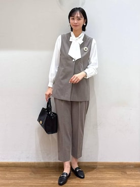 「GLOBAL WORK（グローバルワーク）のアイテム（その他アウター）」を使った、mahokurumaさん（レディース・172cm）の冬コーディネート