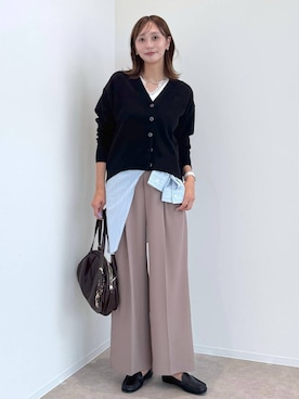 「GLOBAL WORK（グローバルワーク）のアイテム（アクセサリー）」を使った、mahokurumaさん（レディース・172cm）の秋コーディネート