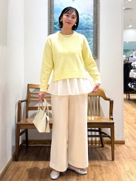 「アイテム（バレエシューズ）」を使った、mahokurumaさん（レディース・172cm・30代）の冬コーディネート