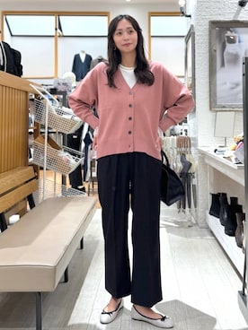 「アイテム（バレエシューズ）」を使った、mahokurumaさん（レディース・172cm・30代）の秋コーディネート