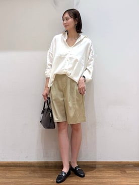 「アイテム（ネックレス）」を使った、mahokurumaさん（レディース・172cm・30代）の春コーディネート