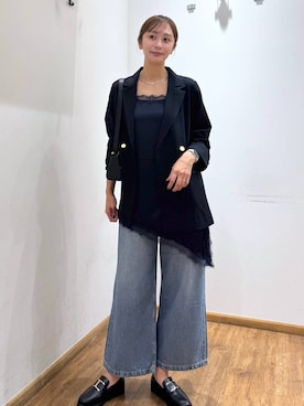 「GLOBAL WORK（グローバルワーク）のアイテム（ジャケット/アウター）」を使った、mahokurumaさん（レディース・172cm）の秋コーディネート