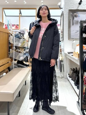 「アイテム（ワンピース/ドレス）」を使った、mahokurumaさん（レディース・172cm）の冬コーディネート