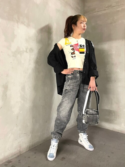 yuika(DIESEL ららぽーと立川立飛)｜DIESELのTシャツ/カットソーを使っ 