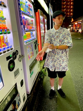 「ALOHA（アロハ）のアイテム」を使った、cookies19さん（メンズ・166cm）の夏コーディネート
