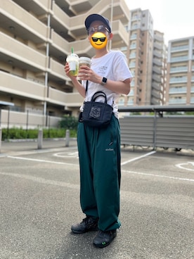 「WILD THINGS（ワイルドシングス）のアイテム（パンツ）」を使った、buuuyurisuさん（レディース・153cm）の夏コーディネート