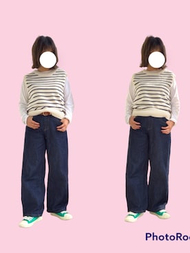 「FREAK'S STORE（フリークスストア）のアイテム（ニット/セーター、その他）」を使った、miさん（レディース・151cm）の秋コーディネート