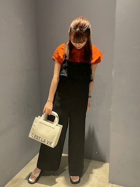 「AMERICAN HOLIC（アメリカンホリック）のアイテム（オールインワン・サロペット）」を使った、yukaah21さん（レディース・160cm）の夏コーディネート
