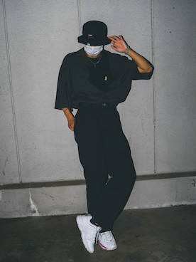 「FILA（フィラ）のアイテム（帽子）」を使った、masuda04さん（メンズ・177cm）の冬コーディネート