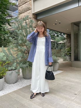 「mystic（ミスティック）のアイテム（サロペット/オーバーオール）」を使った、mn2312さん（レディース・160cm）の夏コーディネート