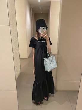 「mystic（ミスティック）のアイテム（ハット）」を使った、mn2312さん（レディース・160cm）の夏コーディネート