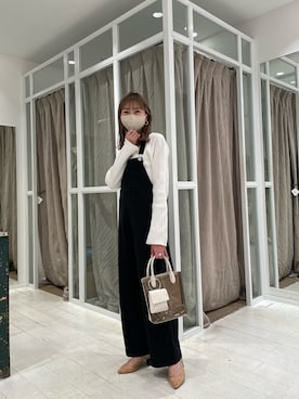 「mystic（ミスティック）のアイテム（サロペット/オーバーオール）」を使った、mn2312さん（レディース・160cm）の春コーディネート