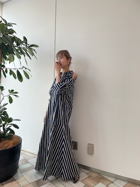 「ストライプワンピース」｜mn2312さん（レディース・160cm）の夏コーディネート