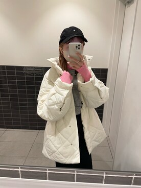 「mystic（ミスティック）のアイテム（その他アウター）」を使った、mn2312さん（レディース・160cm）の冬コーディネート