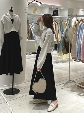 「mystic（ミスティック）のアイテム（ローファー）」を使った、mn2312さん（レディース・160cm）の春コーディネート