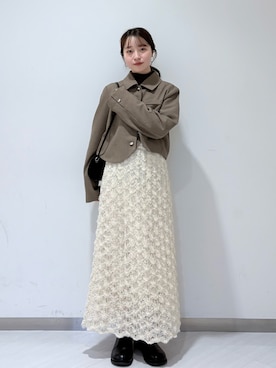 「冬の注目アウター」｜「アイテム（その他アウター）」を使った、さやかさん（レディース・152cm）の秋コーディネート