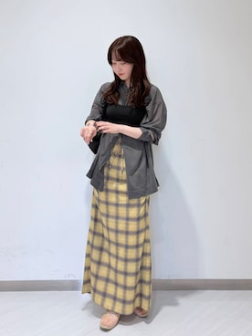 「アイテム（アンダーウェア）」を使った、さやかさん（レディース・152cm）の夏コーディネート