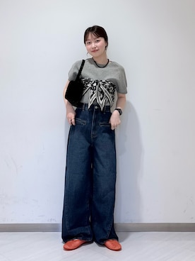 「KBF（ケイビーエフ）のアイテム」を使った、さやかさん（レディース・152cm）の春コーディネート