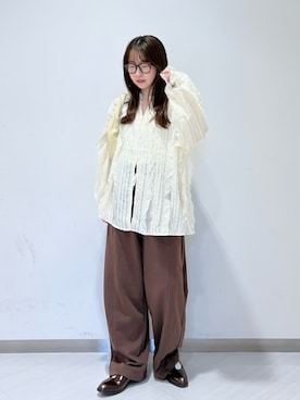 「アイテム（その他シューズ）」を使った、さやかさん（レディース・152cm）の秋コーディネート