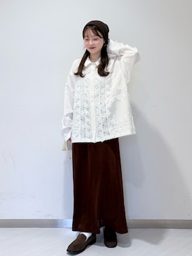 「KBF（ケイビーエフ）のアイテム」を使った、さやかさん（レディース・152cm）の冬コーディネート