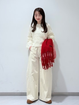 「アイテム（ブーツ）」を使った、さやかさん（レディース・152cm）の秋コーディネート