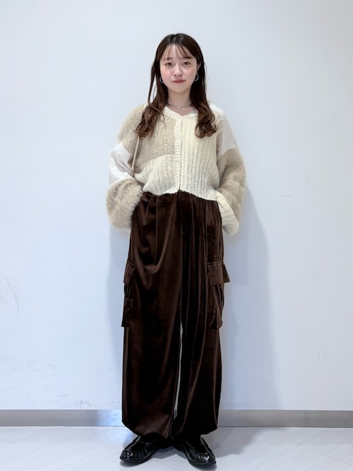 パッチワークニットカーディガン（カーディガン/ボレロ）｜KBF