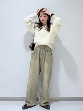 「アイテム（その他シューズ）」を使った、さやかさん（レディース・152cm）の秋コーディネート