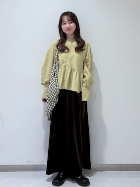 「アイテム（その他シューズ）」を使った、さやかさん（レディース・152cm）の秋コーディネート